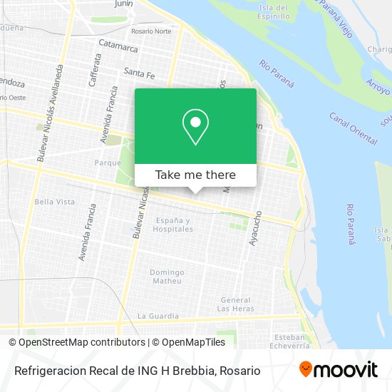 Refrigeracion Recal de ING H Brebbia map