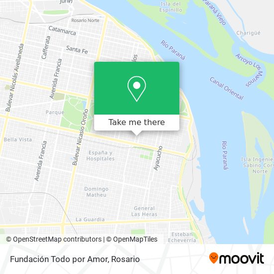 Fundación Todo por Amor map