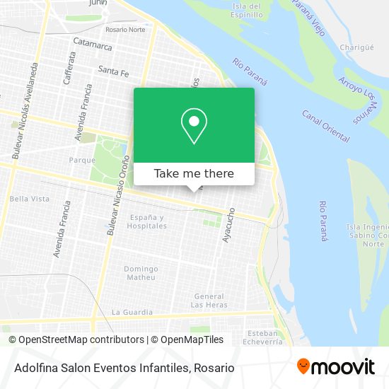 Adolfina Salon Eventos Infantiles map