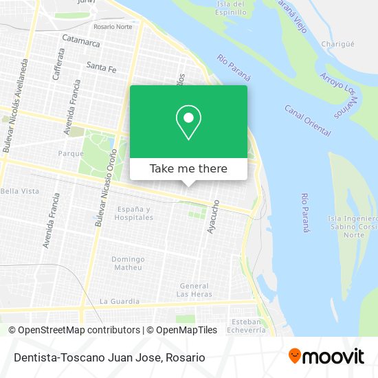 Dentista-Toscano Juan Jose map