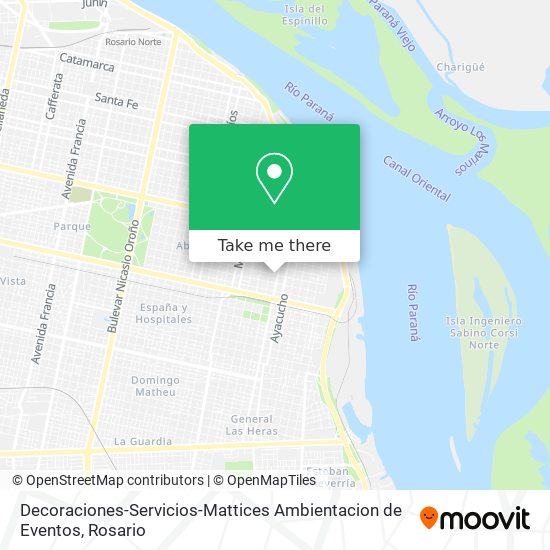 Mapa de Decoraciones-Servicios-Mattices Ambientacion de Eventos