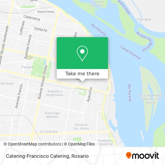 Catering-Francisco Catering map