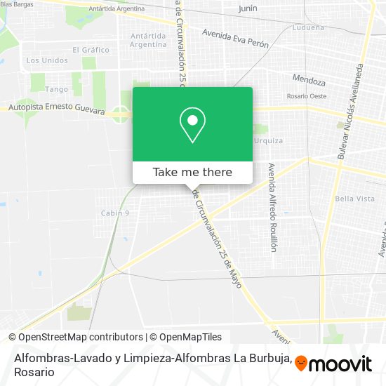 Mapa de Alfombras-Lavado y Limpieza-Alfombras La Burbuja