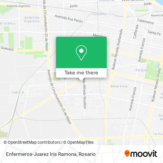 Enfermeros-Juarez Iris Ramona map