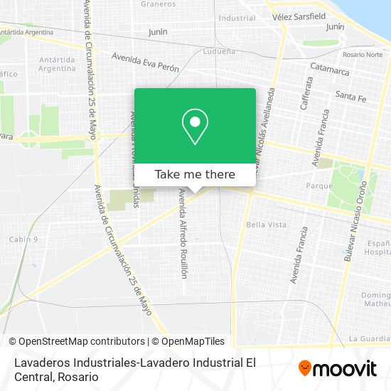 Mapa de Lavaderos Industriales-Lavadero Industrial El Central