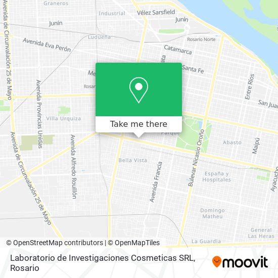 Laboratorio de Investigaciones Cosmeticas SRL map