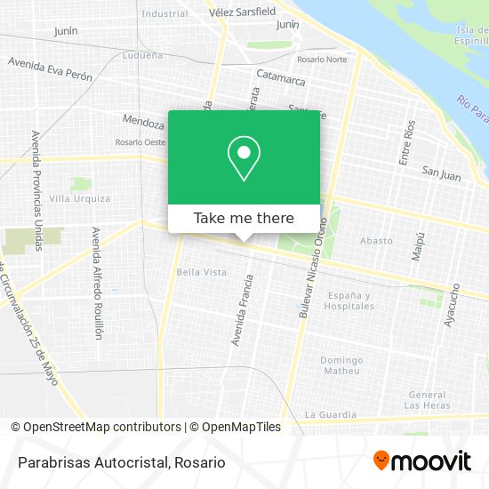 Mapa de Parabrisas Autocristal