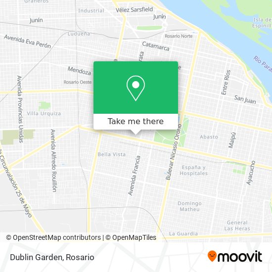 Dublin Garden map