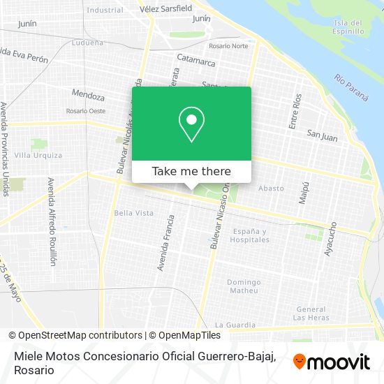 Mapa de Miele Motos Concesionario Oficial Guerrero-Bajaj