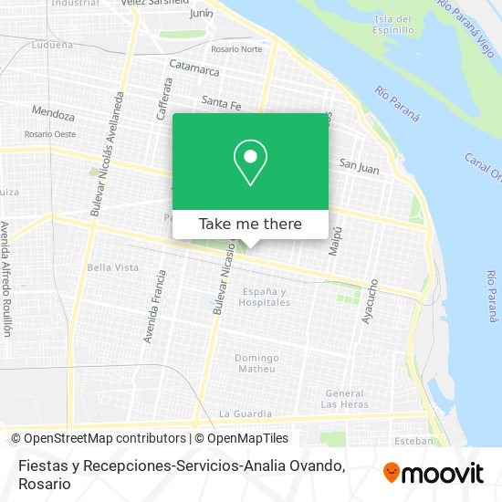 Mapa de Fiestas y Recepciones-Servicios-Analia Ovando