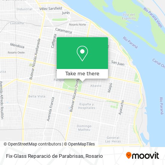 Mapa de Fix-Glass Reparació de Parabrisas