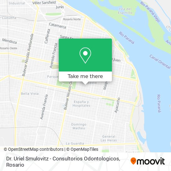 Dr. Uriel Smulovitz - Consultorios Odontologicos map