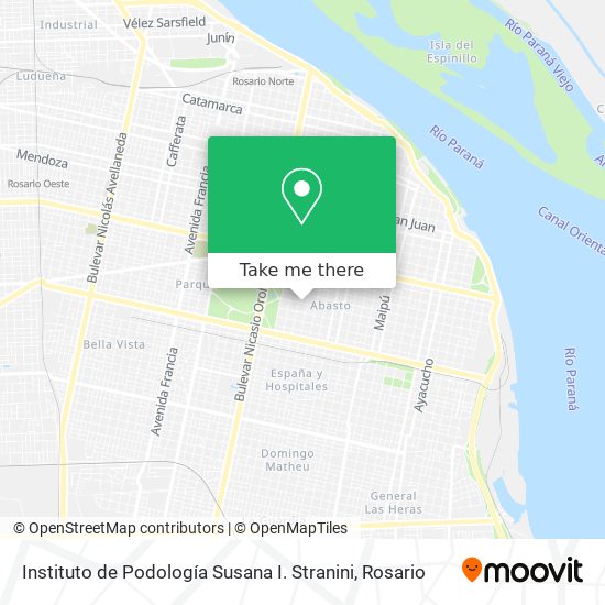 Instituto de Podología Susana I. Stranini map