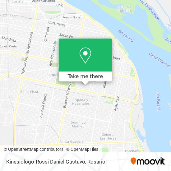 Mapa de Kinesiologo-Rossi Daniel Gustavo