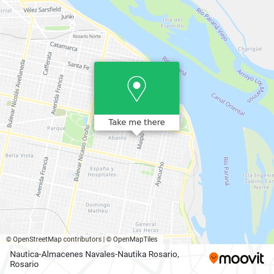 Mapa de Nautica-Almacenes Navales-Nautika Rosario
