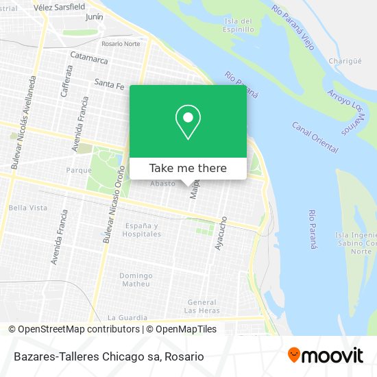 Bazares-Talleres Chicago sa map