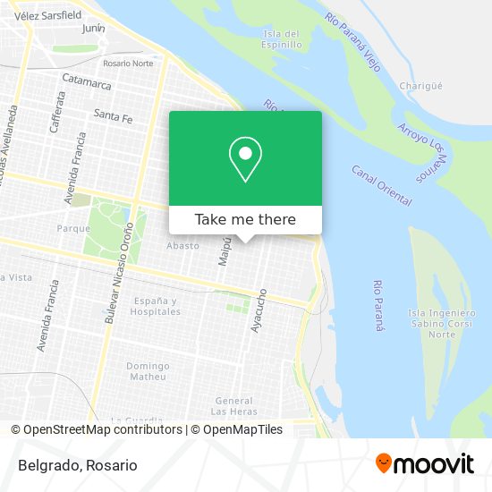 Mapa de Belgrado
