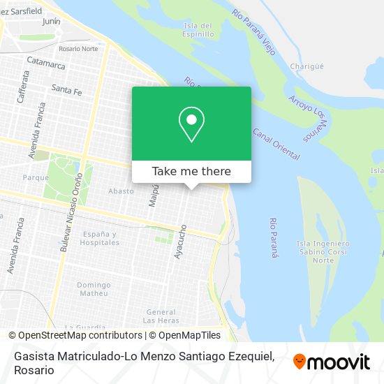 Gasista Matriculado-Lo Menzo Santiago Ezequiel map