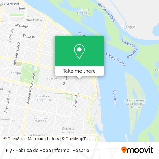Fly - Fabrica de Ropa Informal map