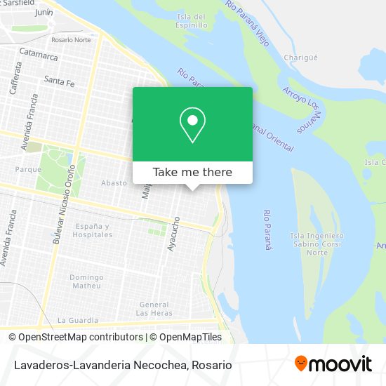 Lavaderos-Lavanderia Necochea map