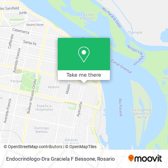 Mapa de Endocrinólogo-Dra Graciela F Bessone