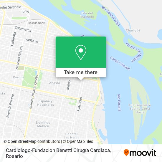 Mapa de Cardiologo-Fundacion Benetti Cirugía Cardiaca
