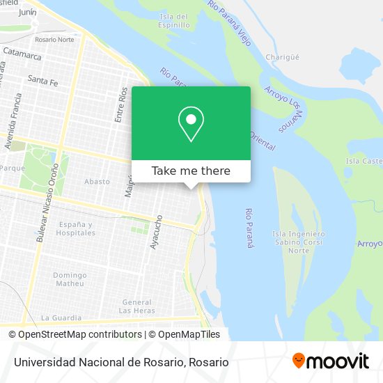 Universidad Nacional de Rosario map