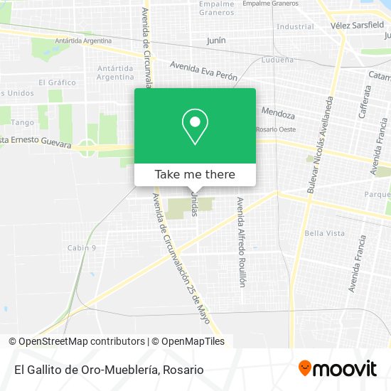 El Gallito de Oro-Mueblería map