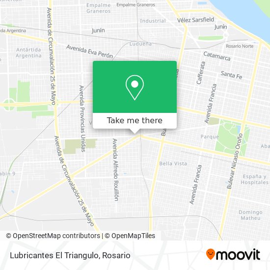 Lubricantes El Triangulo map
