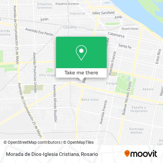 Mapa de Morada de Dios-Iglesia Cristiana