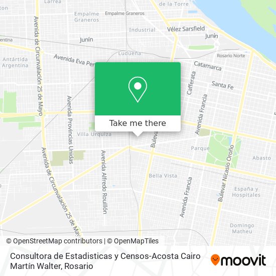Consultora de Estadisticas y Censos-Acosta Cairo Martín Walter map