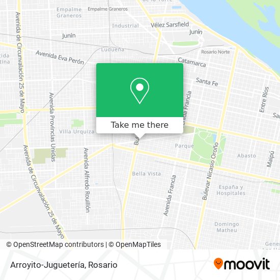 Arroyito-Juguetería map