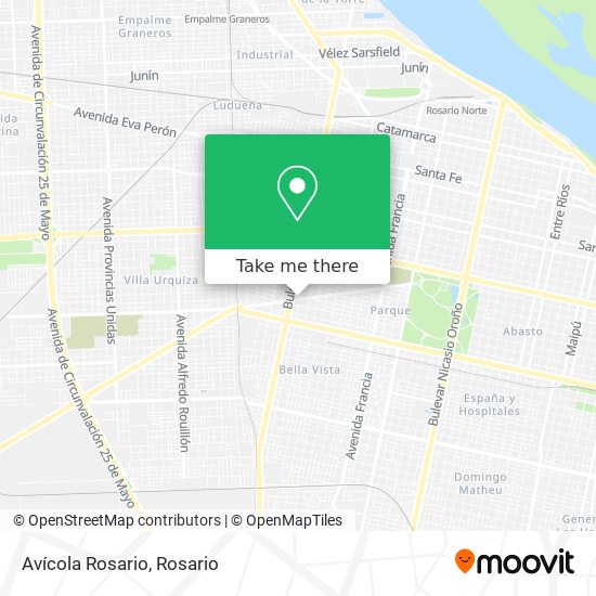 Avícola Rosario map
