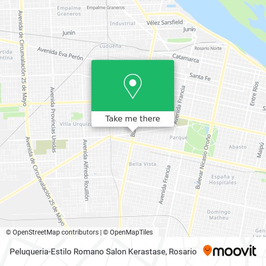 Mapa de Peluqueria-Estilo Romano Salon Kerastase