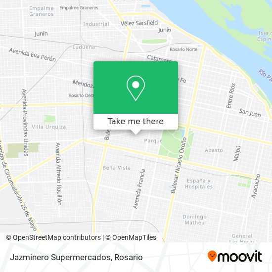 Mapa de Jazminero Supermercados