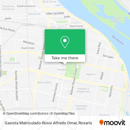 Gasista Matriculado-Rossi Alfredo Omar map