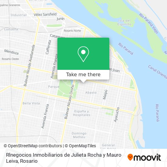 Rlnegocios Inmobiliarios de Julieta Rocha y Mauro Leiva map