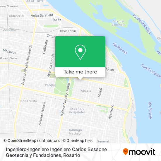 Mapa de Ingeniero-Ingeniero Ingeniero Carlos Bessone Geotecnia y Fundaciones