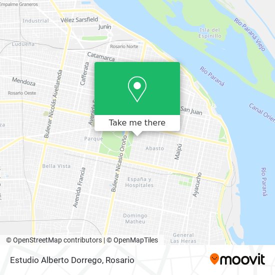 Estudio Alberto Dorrego map