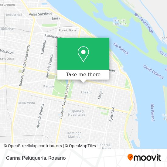 Carina Peluquería map