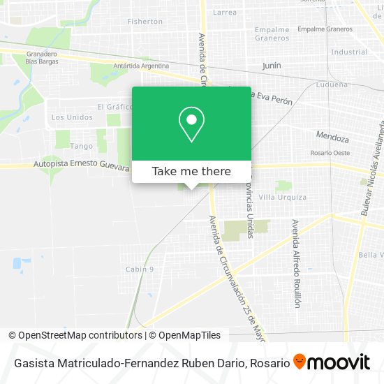 Gasista Matriculado-Fernandez Ruben Dario map