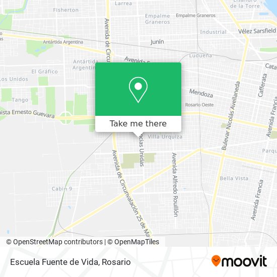 Mapa de Escuela Fuente de Vida