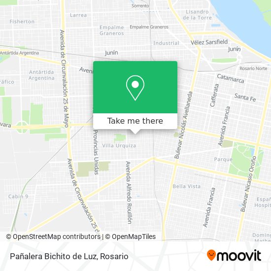 Mapa de Pañalera Bichito de Luz