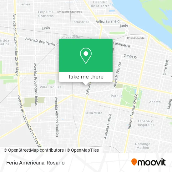 Feria Americana map