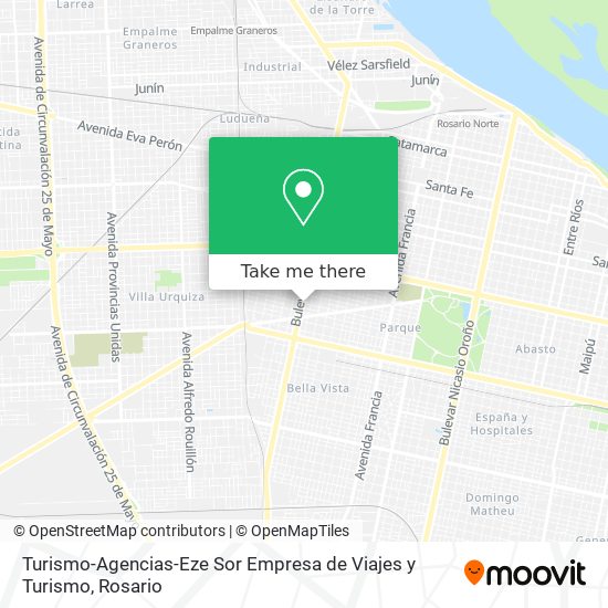 Turismo-Agencias-Eze Sor Empresa de Viajes y Turismo map