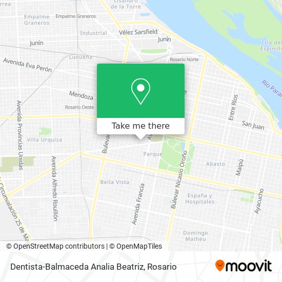 Dentista-Balmaceda Analia Beatriz map