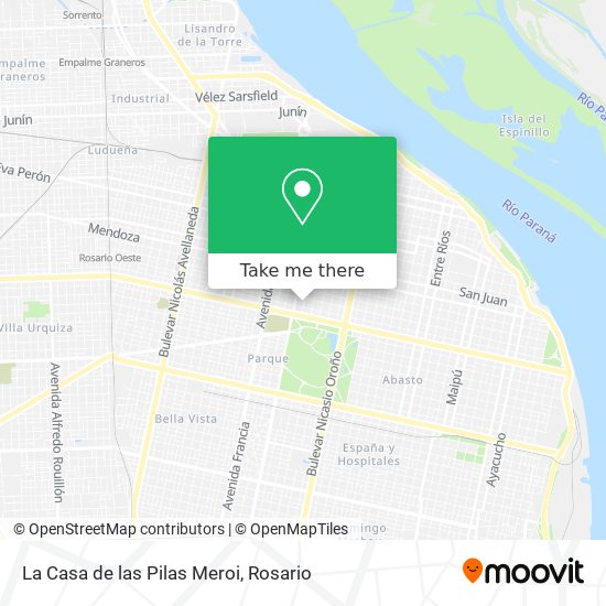 La Casa de las Pilas Meroi map