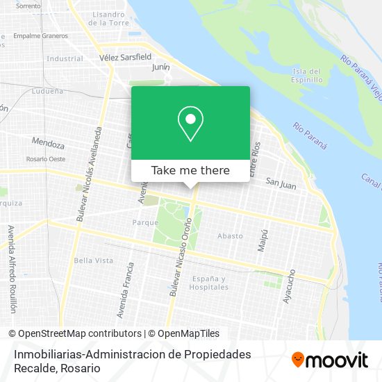 Inmobiliarias-Administracion de Propiedades Recalde map