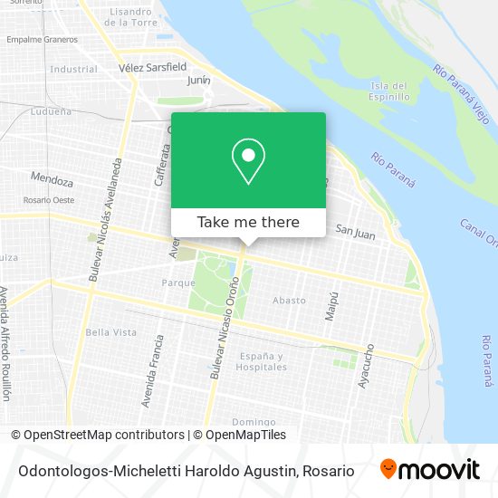 Odontologos-Micheletti Haroldo Agustin map