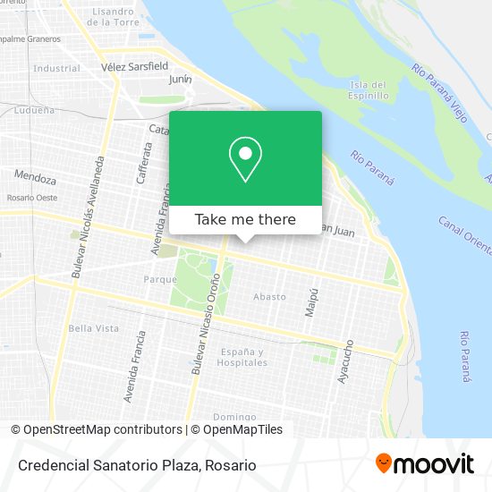 Credencial Sanatorio Plaza map